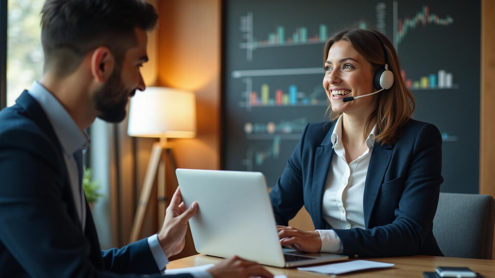 Expert providing consultation via video call